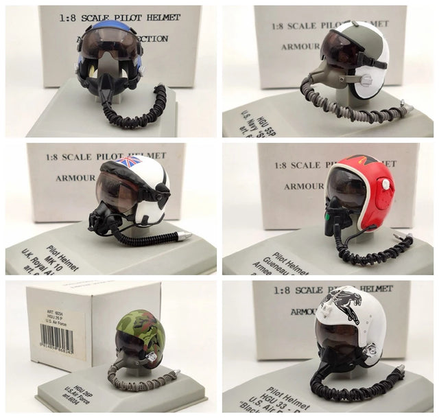 CDC Armour Mint 1/8 Scale Pilot Helmet HGU 26P/33P/55P/MK 10/Gueneau 316/APH 6B Diecast Models Toys Collection Gift