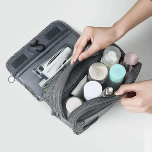 Professional Travel Cosmetic Bag with Hanging Toiletries Organizer