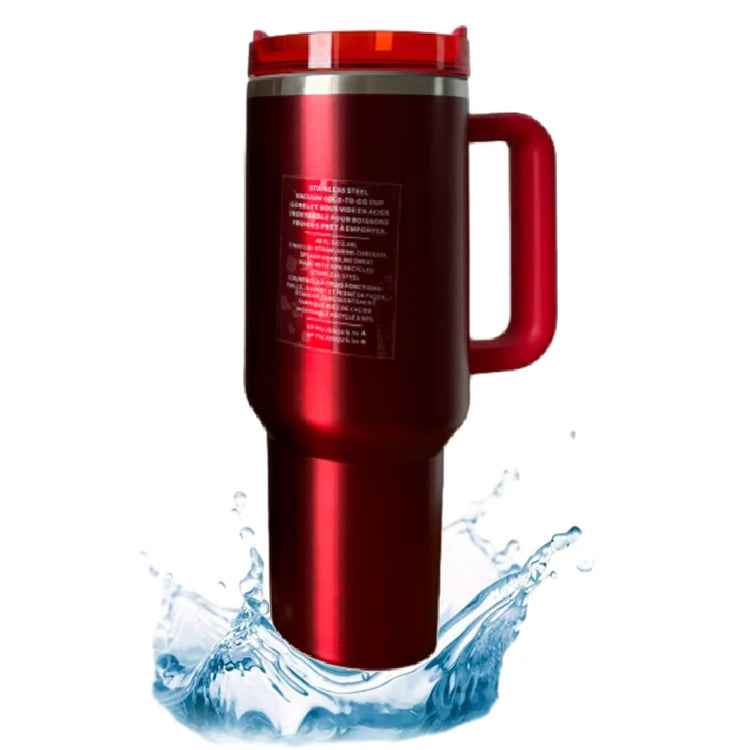 1.18 Liters Stainless Steel Vacuum Insulated Tumbler with Handle, Lid, and Straw