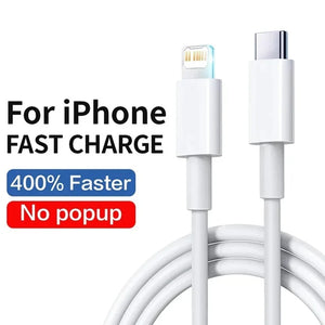 "20W PD Fast Charger Cable for Apple iPhone and iPad - Lightning Data Sync Line"