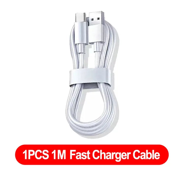 10A 100W Type C Fast Charging Cable for Samsung, Huawei, Xiaomi, Redmi - Pack of 2-3