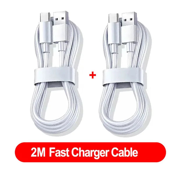 10A 100W Type C Fast Charging Cable for Samsung, Huawei, Xiaomi, Redmi - Pack of 2-3