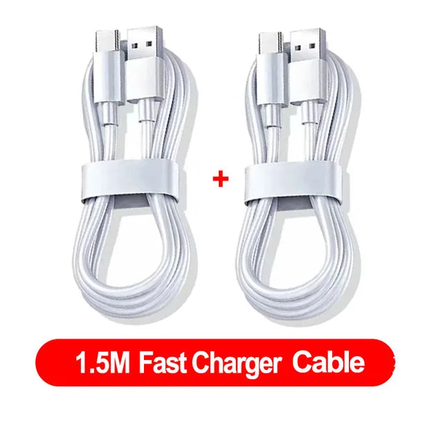 10A 100W Type C Fast Charging Cable for Samsung, Huawei, Xiaomi, Redmi - Pack of 2-3