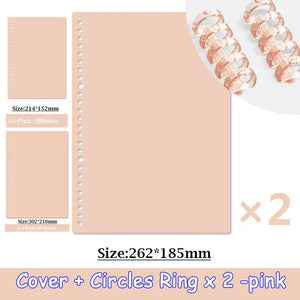 4Pcs Loose-Leaf NoteBooks 