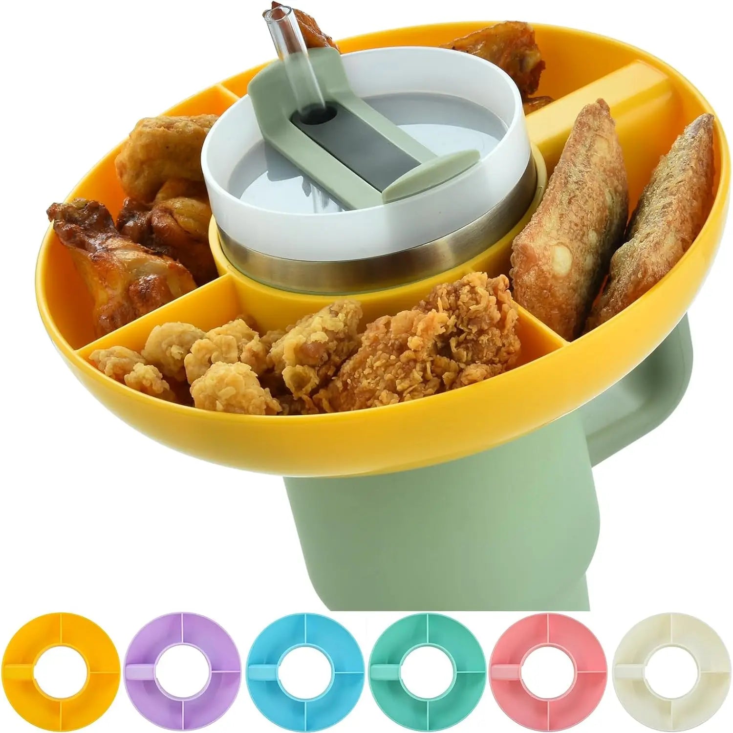  Tumbler Snack Bowl - Convenient Snack Storage Solution for 1.18 Liters Size