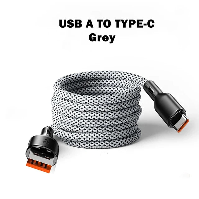 100W Magnetic USB A/USB C to Type C Fast Charging Cable