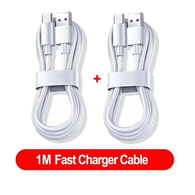 10A 100W Type C Fast Charging Cable for Samsung, Huawei, Xiaomi, Redmi - Pack of 2-3