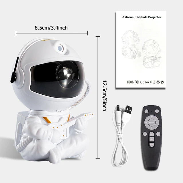 "Starry Astronaut Galaxy Projector: LED Night Light for Bedroom Decor & Kids Gift"