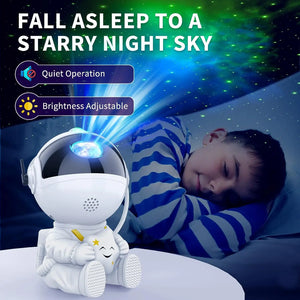 "Starry Astronaut Galaxy Projector: LED Night Light for Bedroom Decor & Kids Gift"