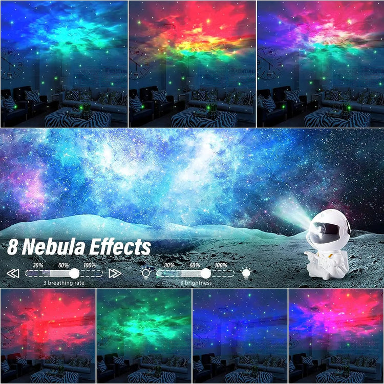 "Starry Astronaut Galaxy Projector: LED Night Light for Bedroom Decor & Kids Gift"