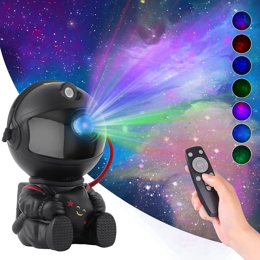 "Starry Astronaut Galaxy Projector: LED Night Light for Bedroom Decor & Kids Gift"