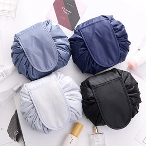 Women Drawstring Cosmetic Bag Travel Storage Makeup Bag Organizer Female Make up Pouch Portable Waterproof Toiletry Beauty Case