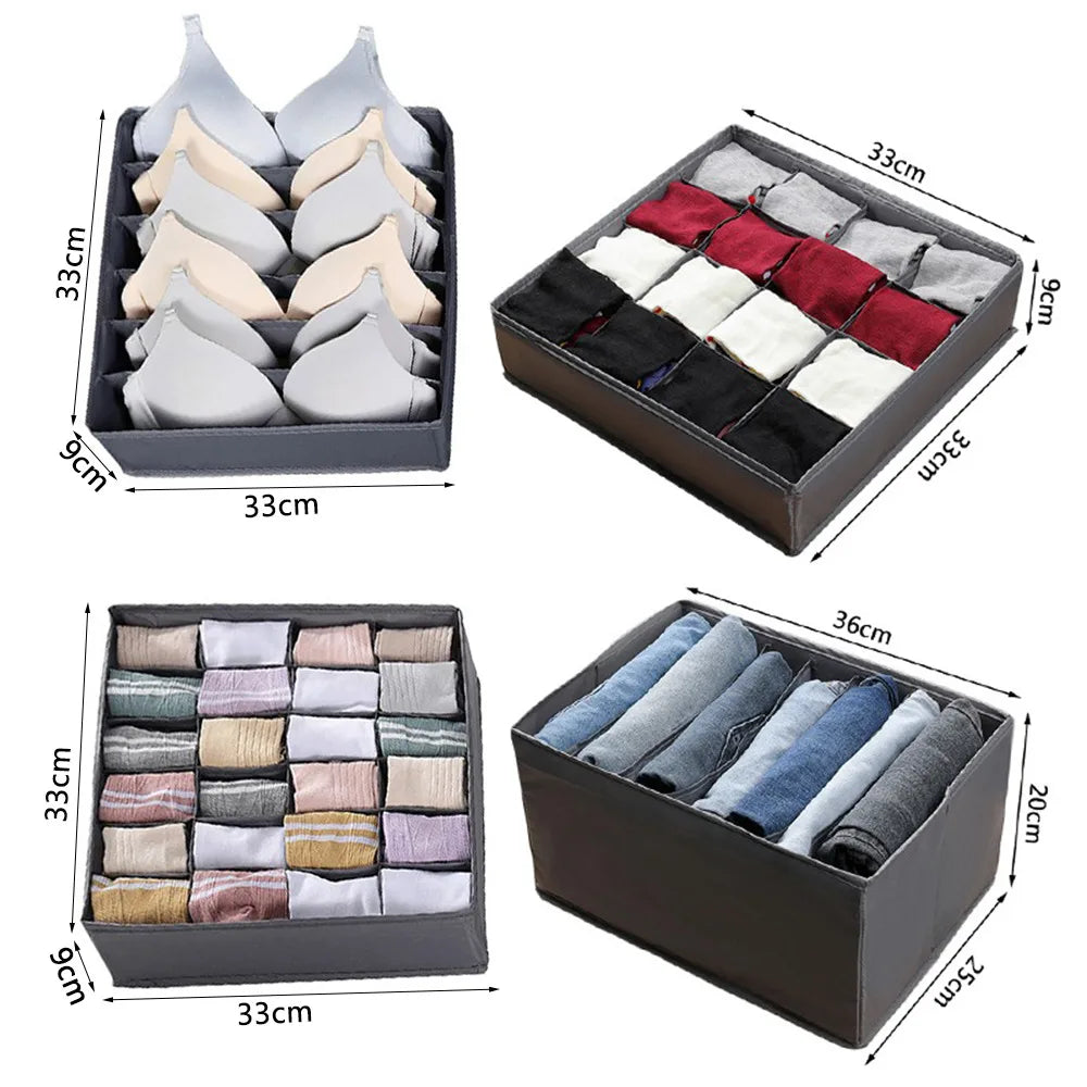 Socks Organizer Underwear Bra Storage Box Cabinet Drawer Organizer for Clothes Ties Wardrobe Clothes Organizer Cabinet Separator