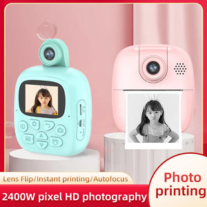 "Smart Instant Print Dual Lens Kids Camera - Perfect Birthday Gift!"