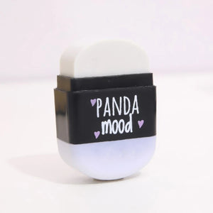 1Pcs Black & White Panda Erasers with Sharpener for Student 