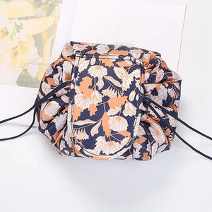 Women Drawstring Cosmetic Bag Travel Storage Makeup Bag Organizer Female Make up Pouch Portable Waterproof Toiletry Beauty Case