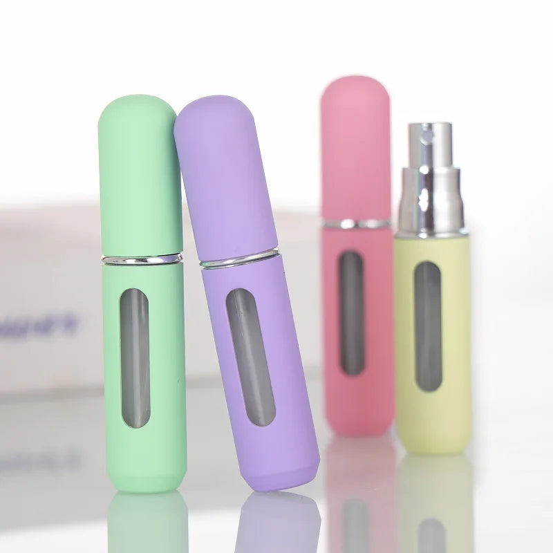 5Ml Traveling Perfume Atomizer Portable Liquid Container for Cosmetics Mini Metal Aluminum Pump Spray Empty Bottle Refillable