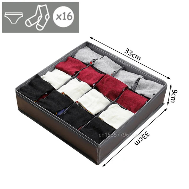 Socks Organizer Underwear Bra Storage Box Cabinet Drawer Organizer for Clothes Ties Wardrobe Clothes Organizer Cabinet Separator