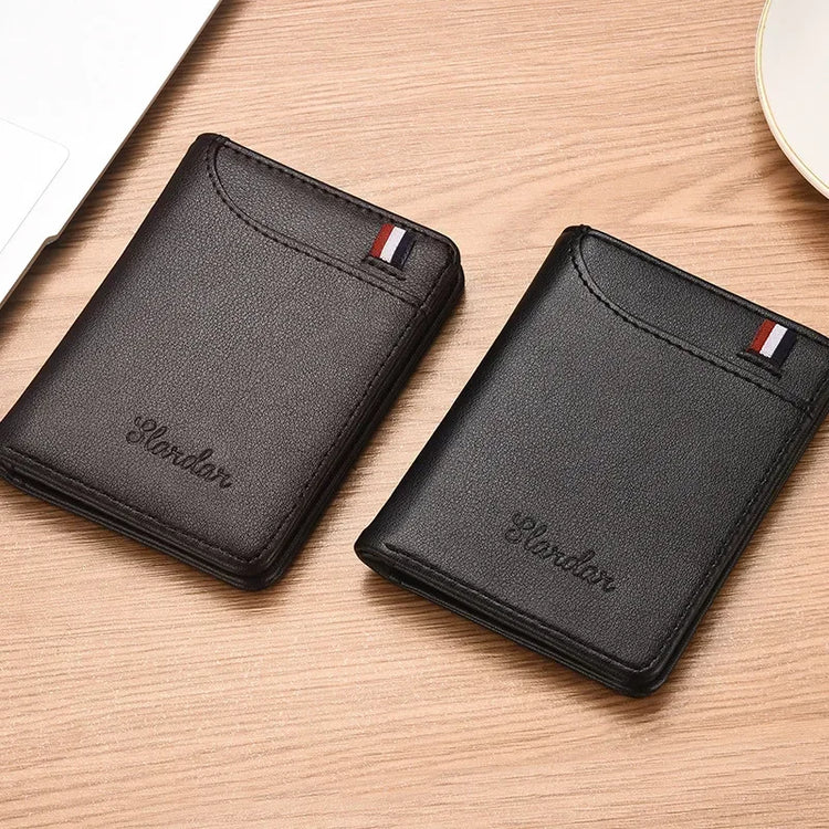 1PC New Super Slim Soft Wallet PU Leather Mini Credit Card Wallet Purse Card Holders Men Wallet Thin Small Short Skin Wallets