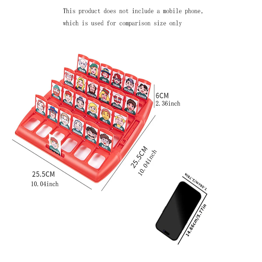 Guess Who I Am in a Table Game Guess Who the Character Is Card Board Logic Training Parent-Child Interaction Intellectual