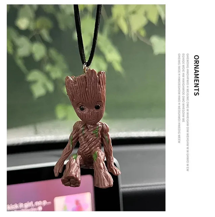 Tree Man Groot Guardians of the Galaxy  Avengers Mini Toys Action Figure Groot Deadpool Car Perfume Decoration Kids Gift