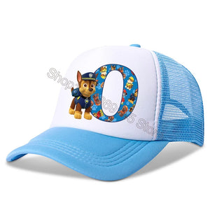 New  Kids Letters Baseball Caps Boys Cartoon Casuals Hat Children Sports Sun Hat Adjustable Peaked Cap Birthday Gifts