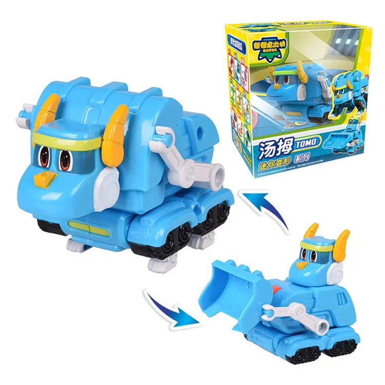 Newest Min Gogo Dino ABS Deformation Car/Airplane Action Figures REX/PING/VIKI/TOMO Transformation Dinosaur Toys for Kids Gift