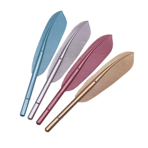 4 Pcs Beautiful Feather Pens 