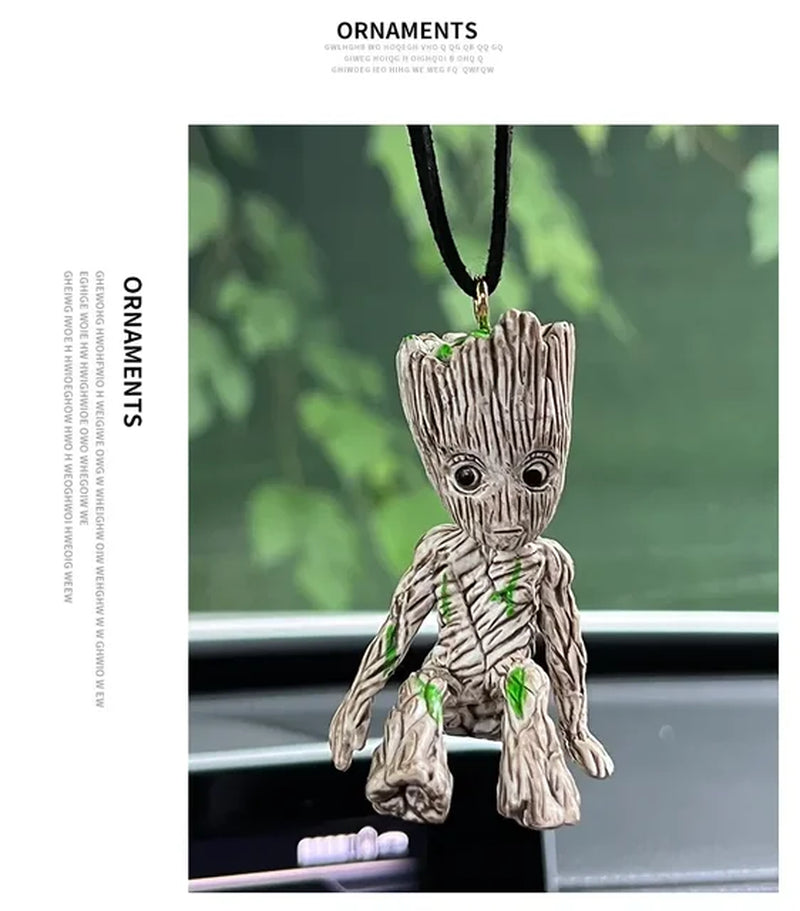 Tree Man Groot Guardians of the Galaxy  Avengers Mini Toys Action Figure Groot Deadpool Car Perfume Decoration Kids Gift