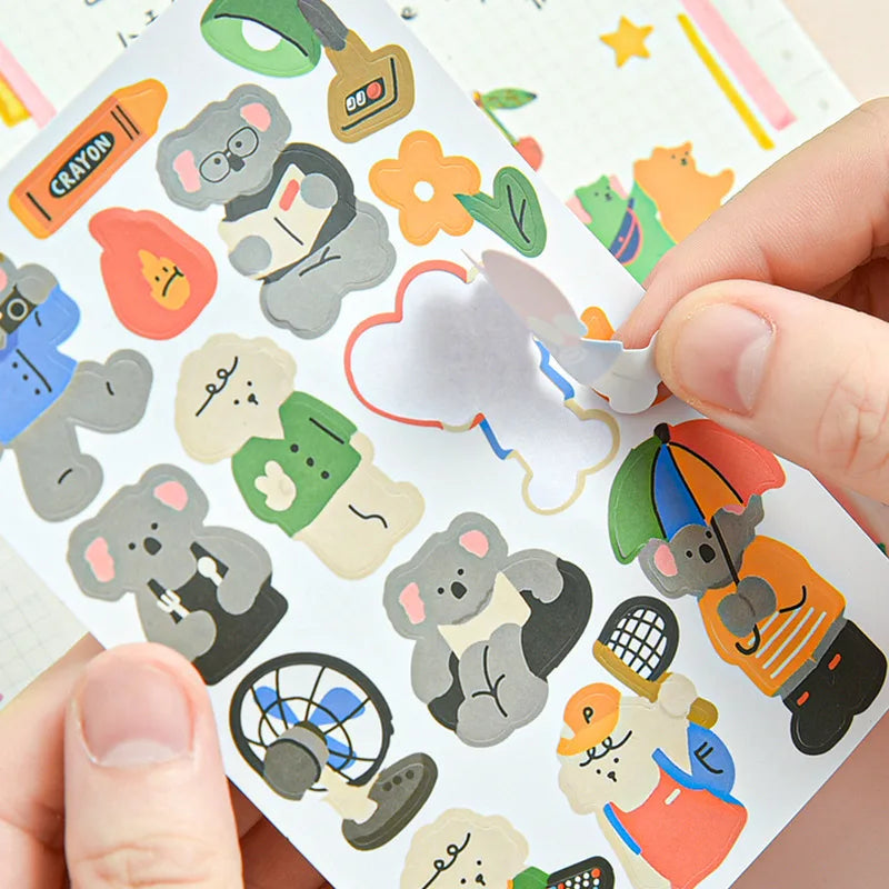 1Pc Animal Stickers School