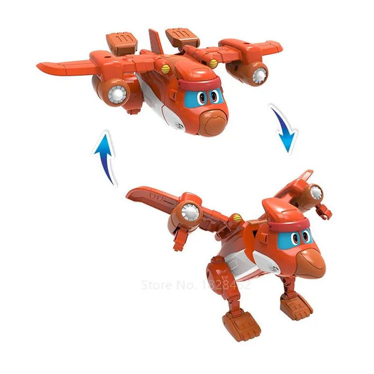 Newest Min Gogo Dino ABS Deformation Car/Airplane Action Figures REX/PING/VIKI/TOMO Transformation Dinosaur Toys for Kids Gift