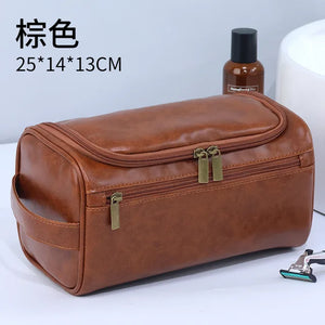 Large Travel Cosmetic Bag for Women Leather Makeup Organizer Female Toiletry Kit Bags Make up Case Storage Pouch Luxury Lady Box