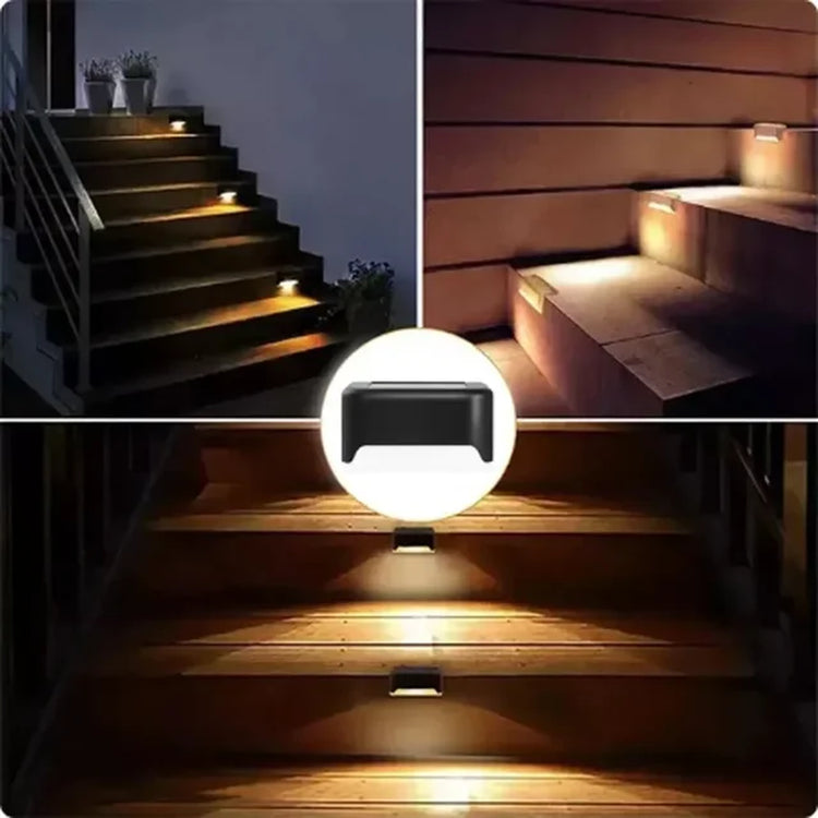 Solar Lamp Path Deck Outdoor Stair Light Garden LED Lights Waterproof Balcony Lighting Solar Lamp for Garden Step Patio Fence