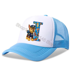 New  Kids Letters Baseball Caps Boys Cartoon Casuals Hat Children Sports Sun Hat Adjustable Peaked Cap Birthday Gifts