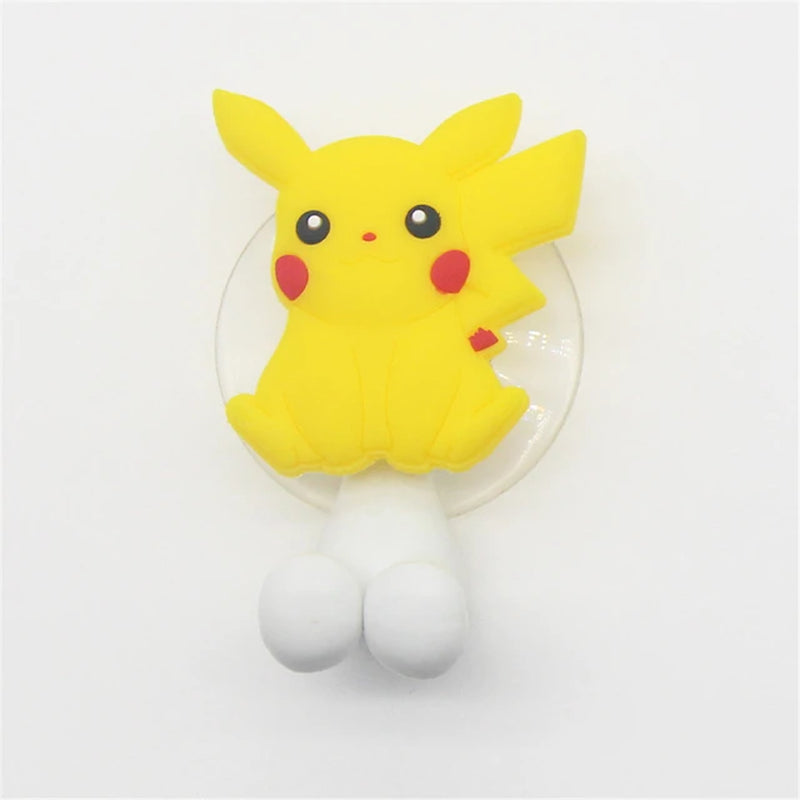 Pokemon Pikachu Children'S Cute Toothbrush Holder Pokemon Anime Figure Cartoon Wall Mounted Shelf for Kitchen Bathroom Kids Toys