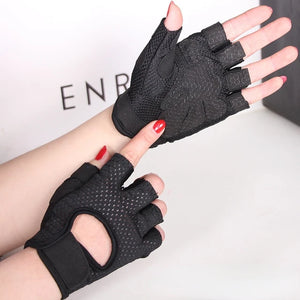 Cycling Fingerless Gloves Professional Gym Fitness Breathable Anti-Slip Women Men Half Finger Summer Fishing Female Bicycle Bike