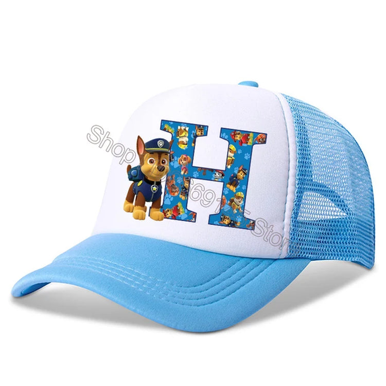 New  Kids Letters Baseball Caps Boys Cartoon Casuals Hat Children Sports Sun Hat Adjustable Peaked Cap Birthday Gifts