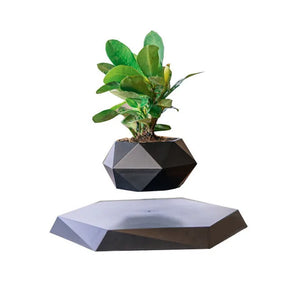 Floating Levitating Bonsai Pot with Magnetic Suspension for Home or Office Desk Decor