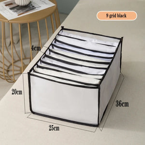 Organizer Panties Socks Storage Boxes Wardrobe Pants Clothes Underwear Drawers Jeans Clothes Separator Bra Folding Divider