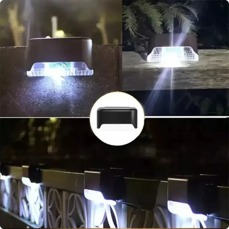 Solar Lamp Path Deck Outdoor Stair Light Garden LED Lights Waterproof Balcony Lighting Solar Lamp for Garden Step Patio Fence