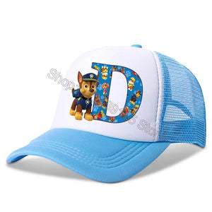 New  Kids Letters Baseball Caps Boys Cartoon Casuals Hat Children Sports Sun Hat Adjustable Peaked Cap Birthday Gifts