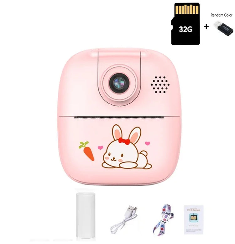 "Smart Instant Print Dual Lens Kids Camera - Perfect Birthday Gift!"