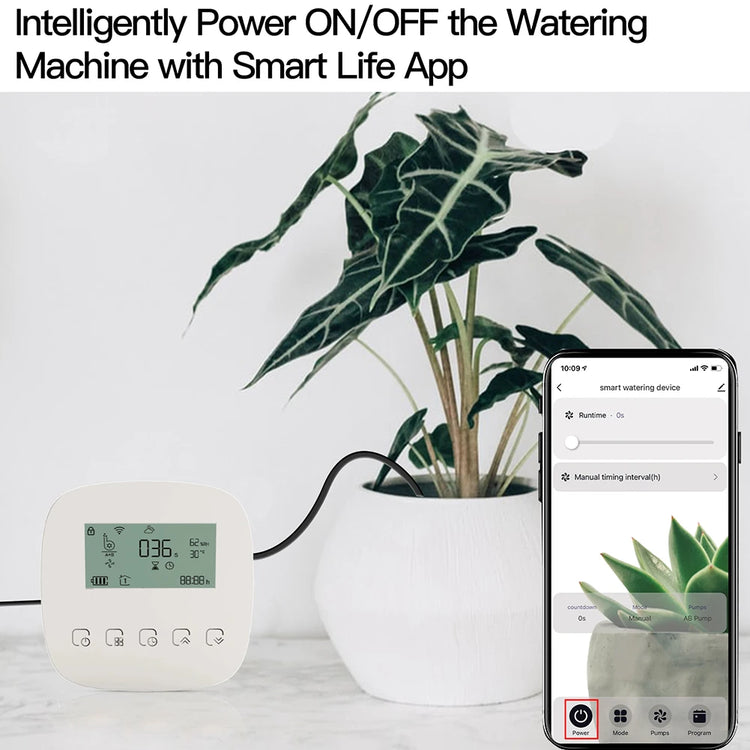 Wifi Tuya Smart Watering Machine Automatic Micro-Drip Irrigation System Plants Controller System Irrigation Tool Alexa Google