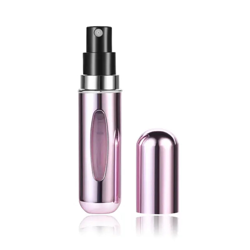 5Ml Traveling Perfume Atomizer Portable Liquid Container for Cosmetics Mini Metal Aluminum Pump Spray Empty Bottle Refillable