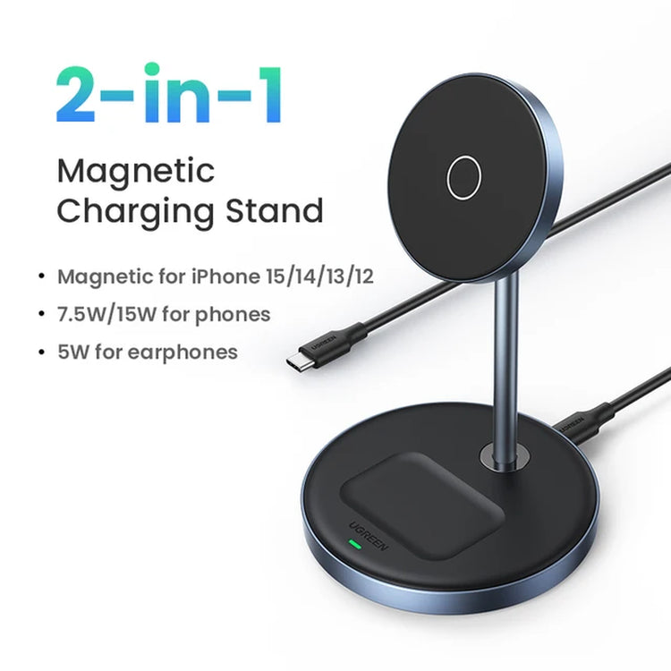 Wireless Magnetic Charging Stand for iPhone and AirPods - 20W Max Output