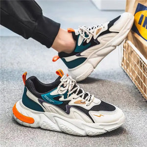 Fashion Men Sneakers Spring Breathable Comfort Air Cushion Running Shoes Outdoor Non Slip Wear-Resistant Walking Shoe Zapatillas