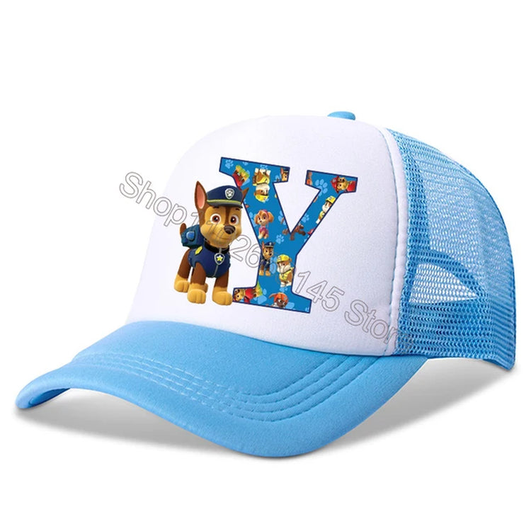 New  Kids Letters Baseball Caps Boys Cartoon Casuals Hat Children Sports Sun Hat Adjustable Peaked Cap Birthday Gifts