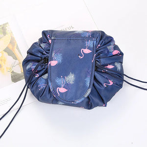 Women Drawstring Cosmetic Bag Travel Storage Makeup Bag Organizer Female Make up Pouch Portable Waterproof Toiletry Beauty Case