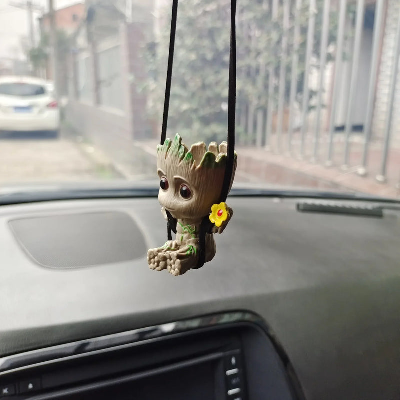 Tree Man Groot Guardians of the Galaxy  Avengers Mini Toys Action Figure Groot Deadpool Car Perfume Decoration Kids Gift