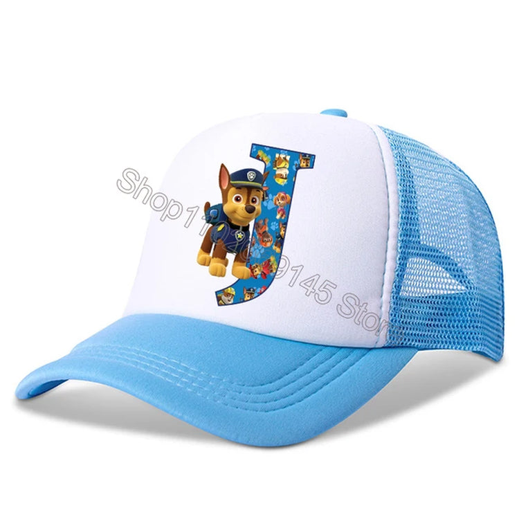 New  Kids Letters Baseball Caps Boys Cartoon Casuals Hat Children Sports Sun Hat Adjustable Peaked Cap Birthday Gifts